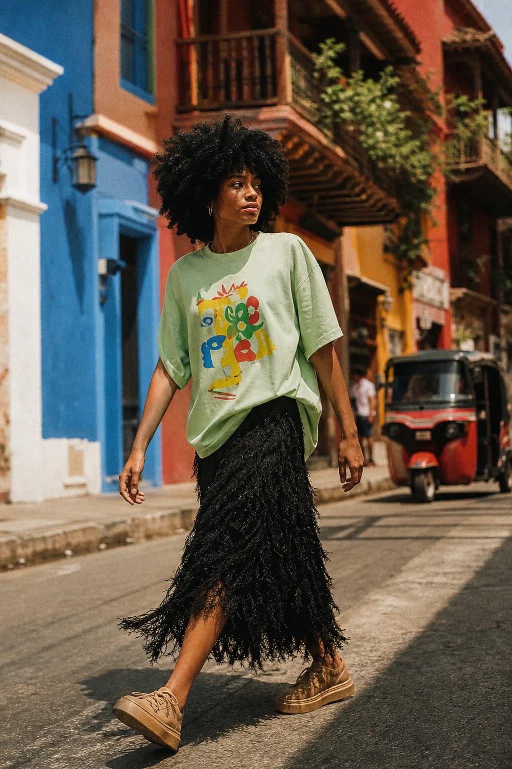 Selvática en las calles de Colombia